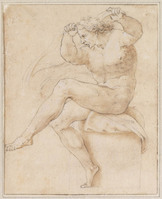 N+ 003
<br/>
Mannelijk naakt op sokkel
<br/>
<em>Anoniem It (16de eeuw)</em>